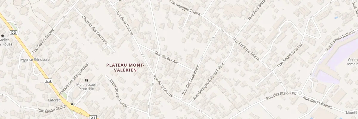 Plan du 2 Rue du Bel Air à Nanterre