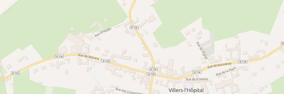 Plan du 10 Rue de Fortel à Villers-l’Hôpital