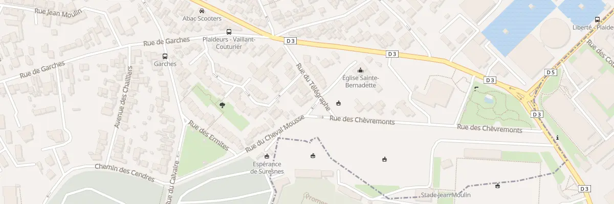 Plan du 2 Rue du Cheval Moussé à Nanterre