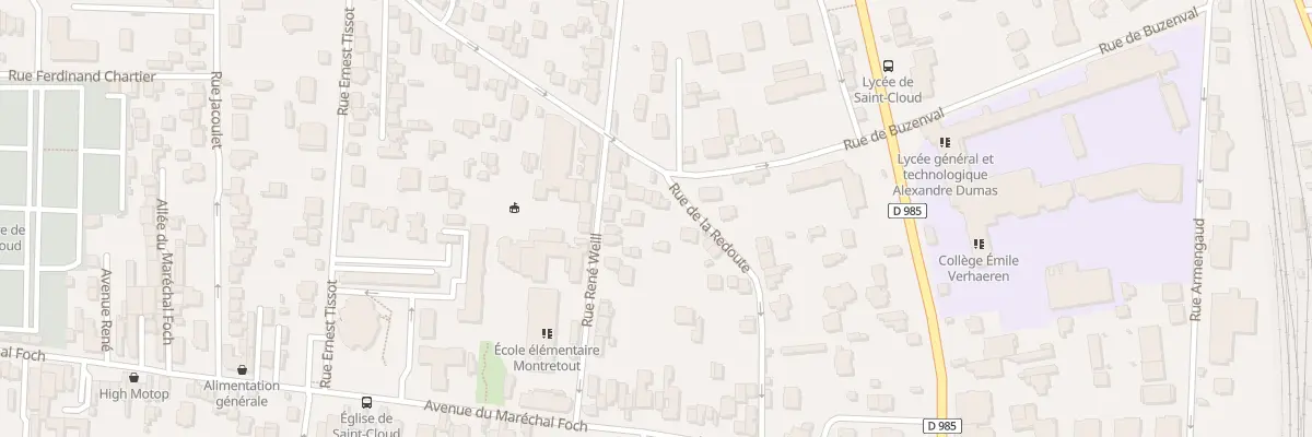 Plan du 9 Rue de Buzenval à Saint-Cloud