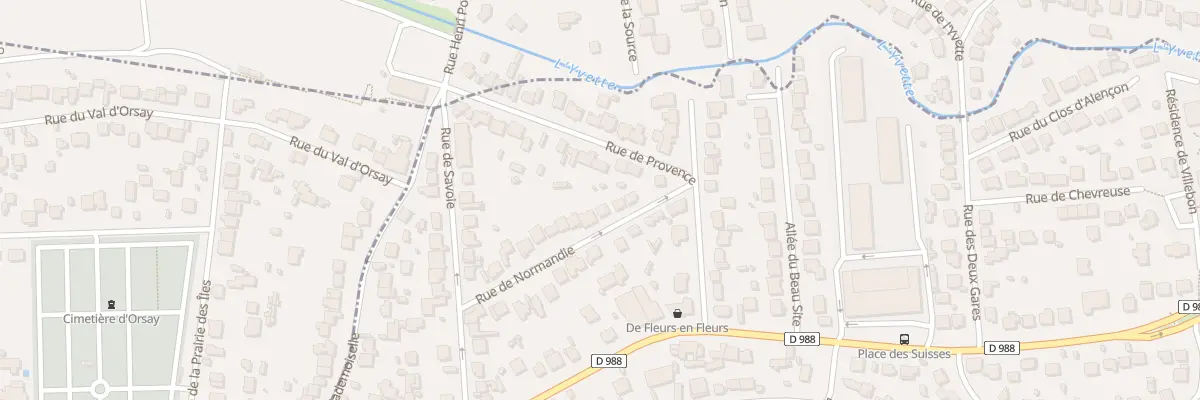 Plan du 19 Rue de Normandie à Villebon-sur-Yvette