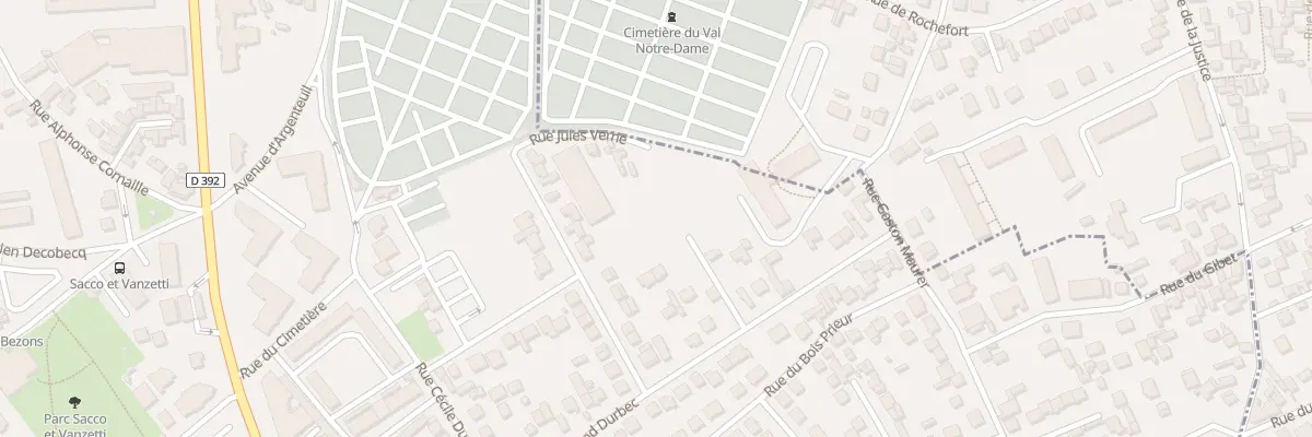 Plan du 28 Rue Fernand Durbec à Bezons