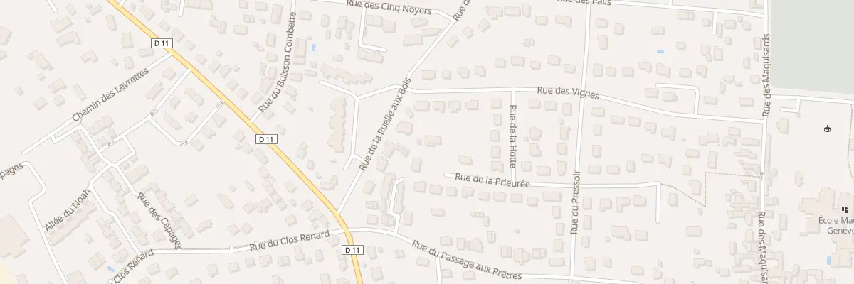 Plan du 30 Rue de la Prieuree à Châteauneuf-sur-Loire