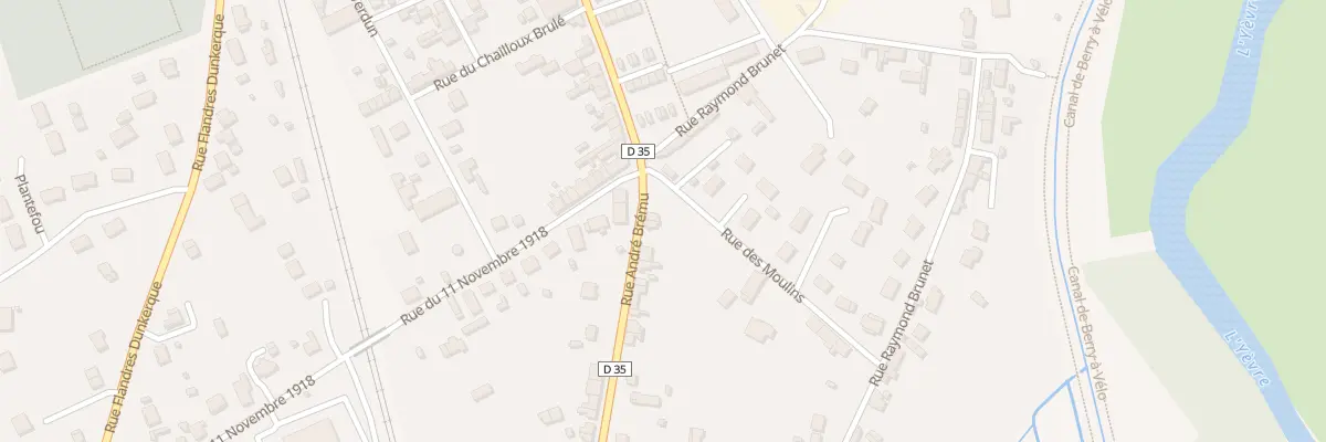 Plan du 101 Rue Andre Bremu à Mehun-sur-Yèvre