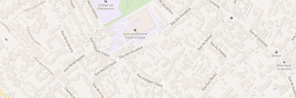 Plan du 75 Rue des Alouettes à Nanterre