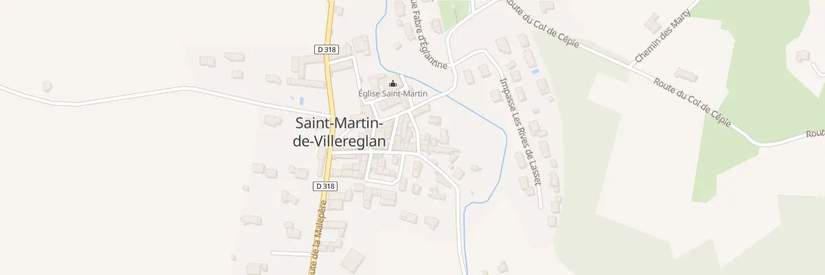Plan du 42 Le Village à Saint-Martin-de-Villereglan