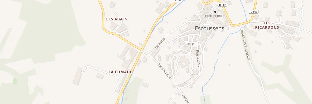 Plan du 207 Rue Basse à Escoussens