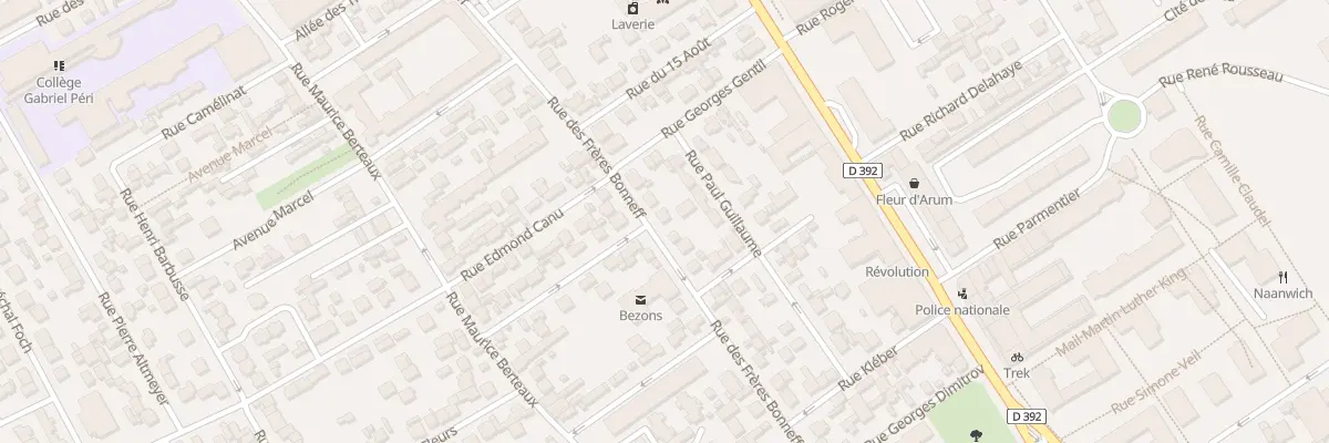 Plan du 40 Rue des Frères Bonneff à Bezons