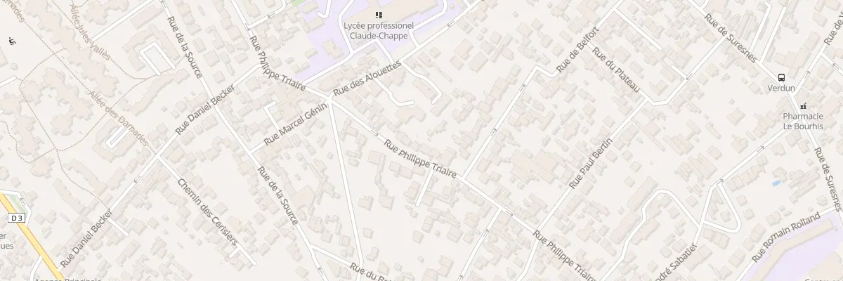 Plan du 171 Rue Philippe Triaire à Nanterre