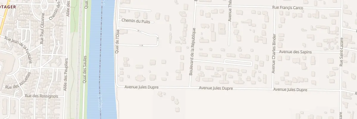 Plan du 36 Bd de la Republique à L’Isle-Adam
