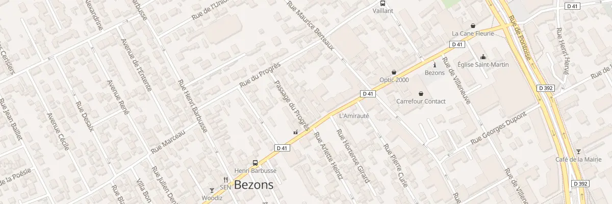 Plan du 98 Rue Edouard Vaillant à Bezons