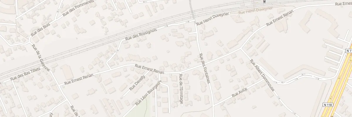 Plan du 28 Rue Ernest Renan à Sèvres