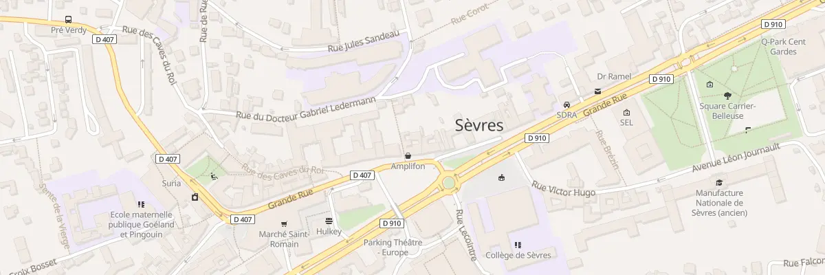 Plan du 68 Grande Rue à Sèvres