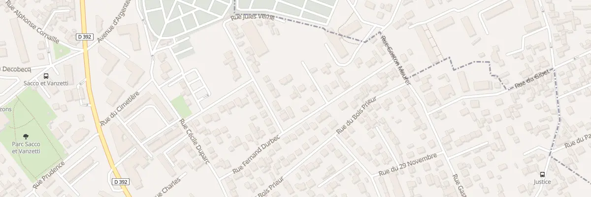 Plan du 34B Rue Fernand Durbec à Bezons