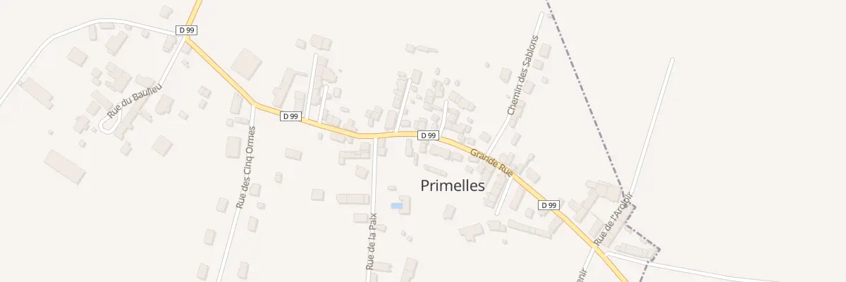 Plan du 27 Grande Rue à Primelles