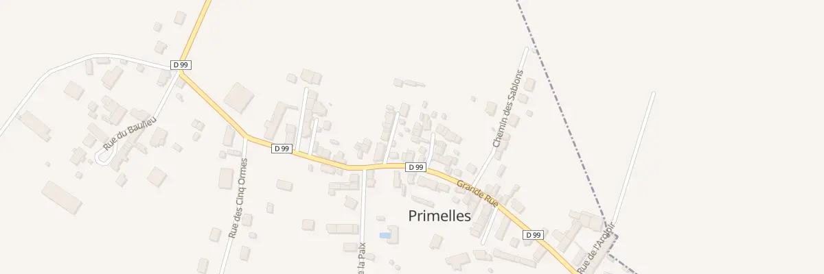 Plan du 1 Imp des Hirondelles à Primelles