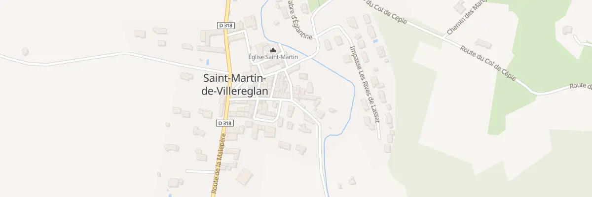 Plan du 50 Le Village à Saint-Martin-de-Villereglan