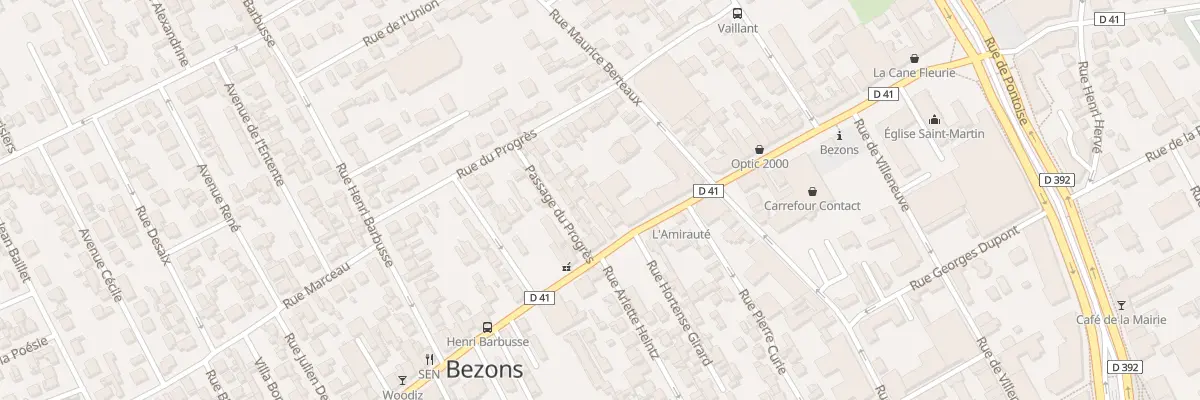 Plan du 96 Rue Edouard Vaillant à Bezons