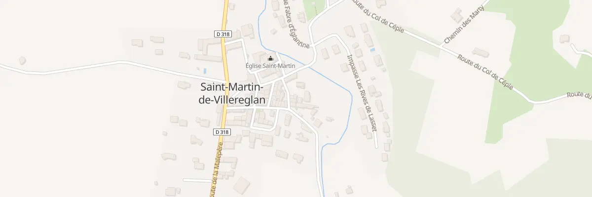Plan du 40 Le Village à Saint-Martin-de-Villereglan
