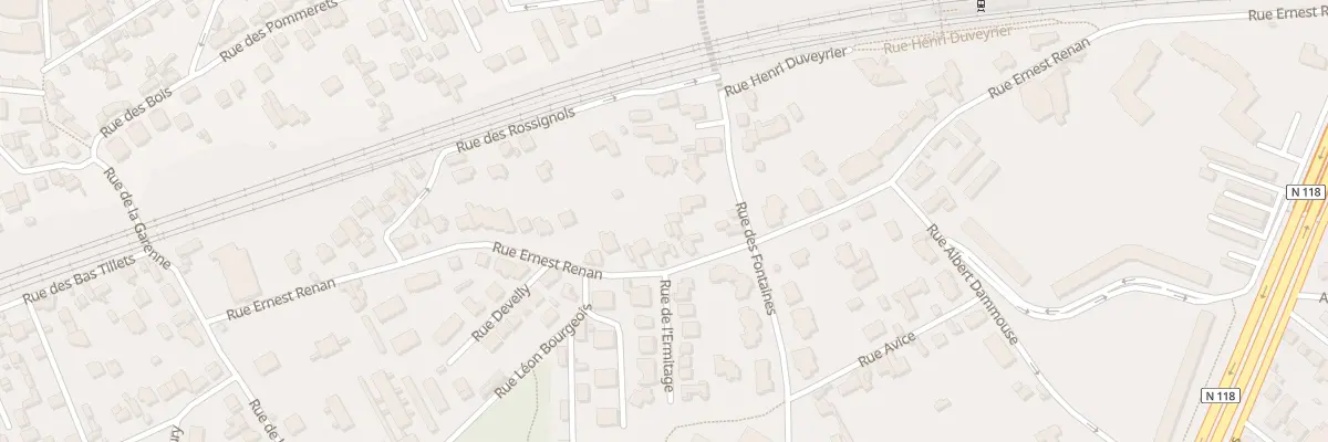 Plan du 26 Rue Ernest Renan à Sèvres