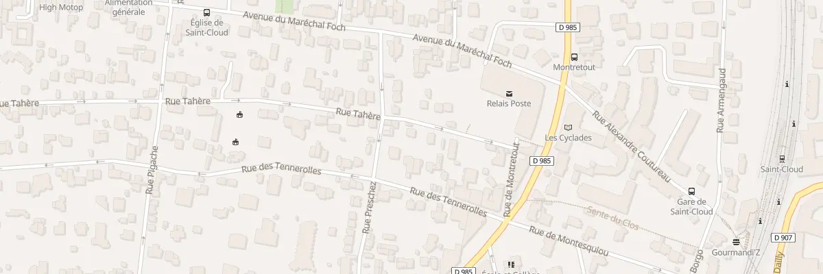 Plan du 17 Rue Tahere à Saint-Cloud