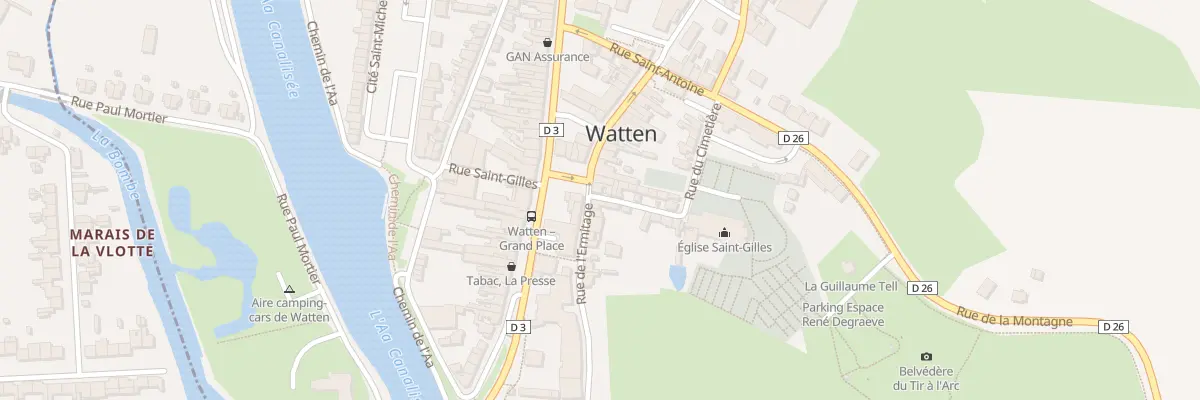 Plan du 1 Rue de l’Ermitage à Watten