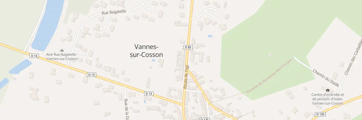 Plan du 21 Rte de Tigy à Vannes-sur-Cosson
