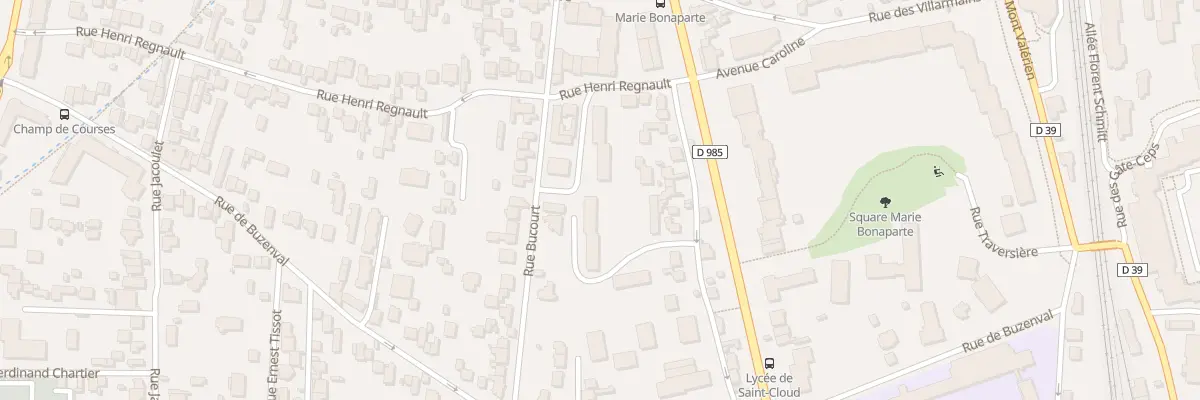 Plan du 5 Rue Henri Regnault à Saint-Cloud