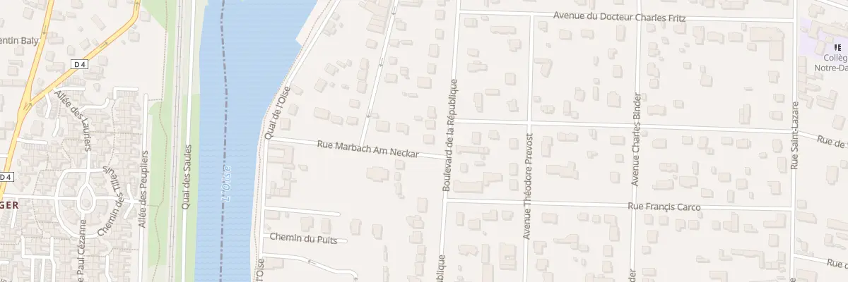 Plan du 16B Bd de la Republique à L’Isle-Adam