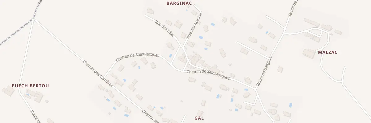 Plan du 9 Barginac à Navès