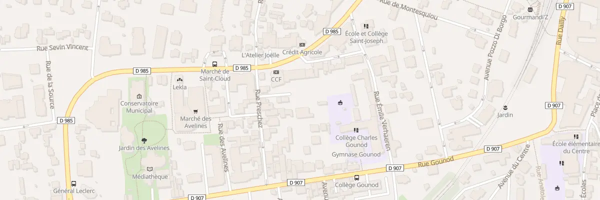 Plan du 58 Bd de la République à Saint-Cloud
