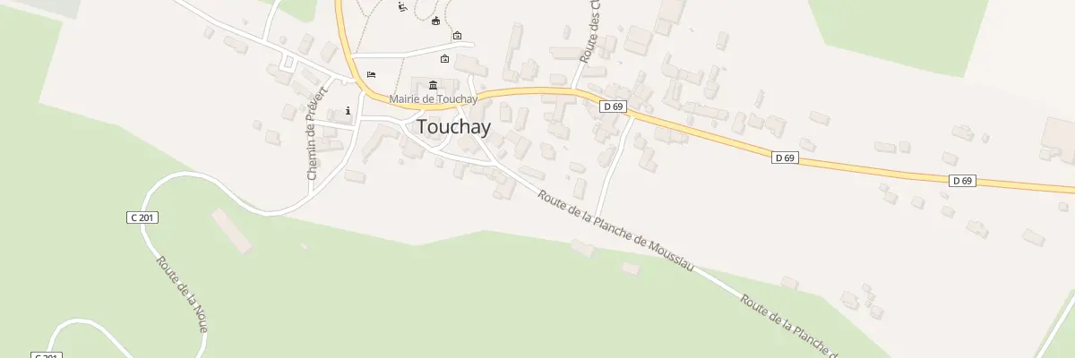 Plan du 5 Rte de la Planche des Moussiau à Touchay