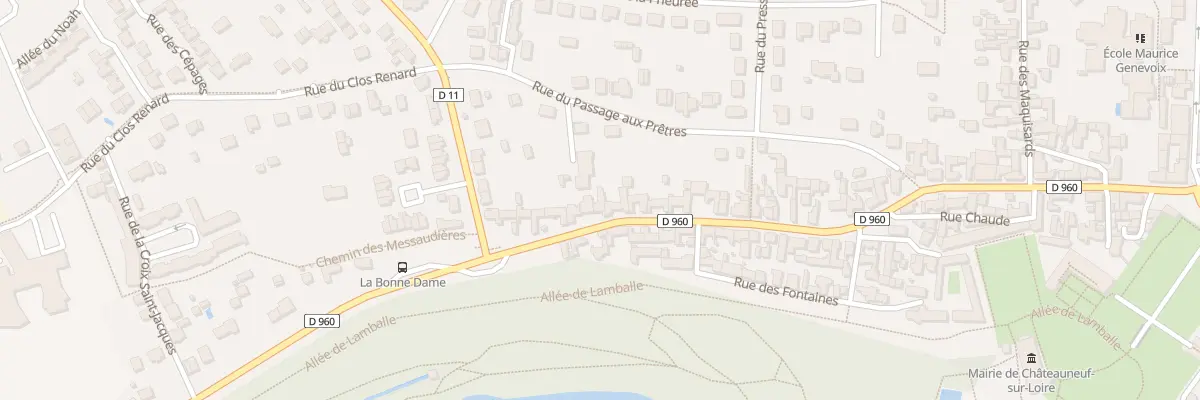 Plan du 72 Rue Bonne Dame à Châteauneuf-sur-Loire
