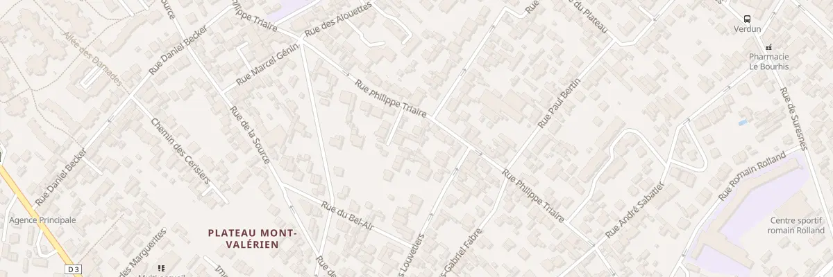 Plan du 5 Imp Philippe Triaire à Nanterre