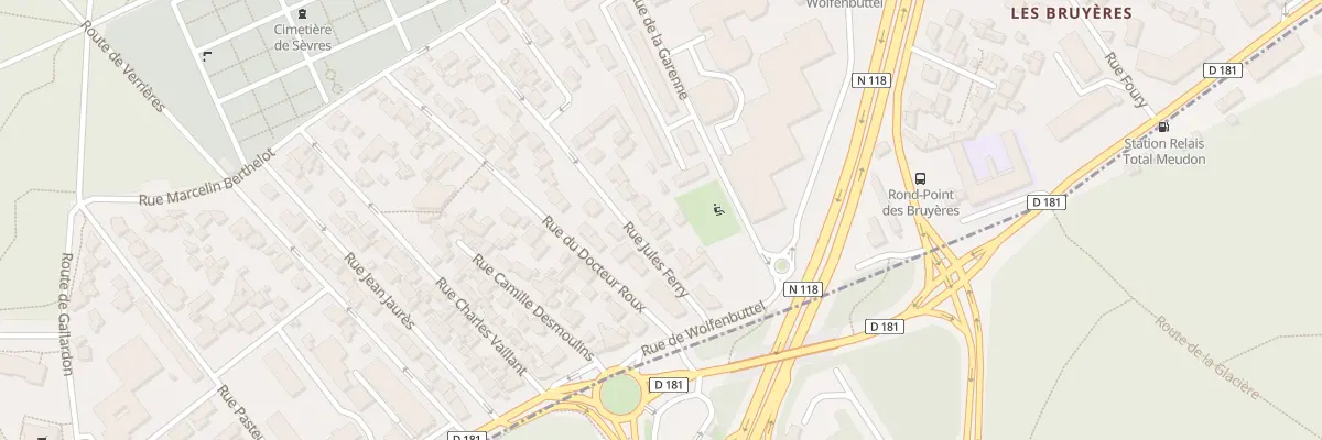 Plan du 8 Rue Jules Ferry à Sèvres