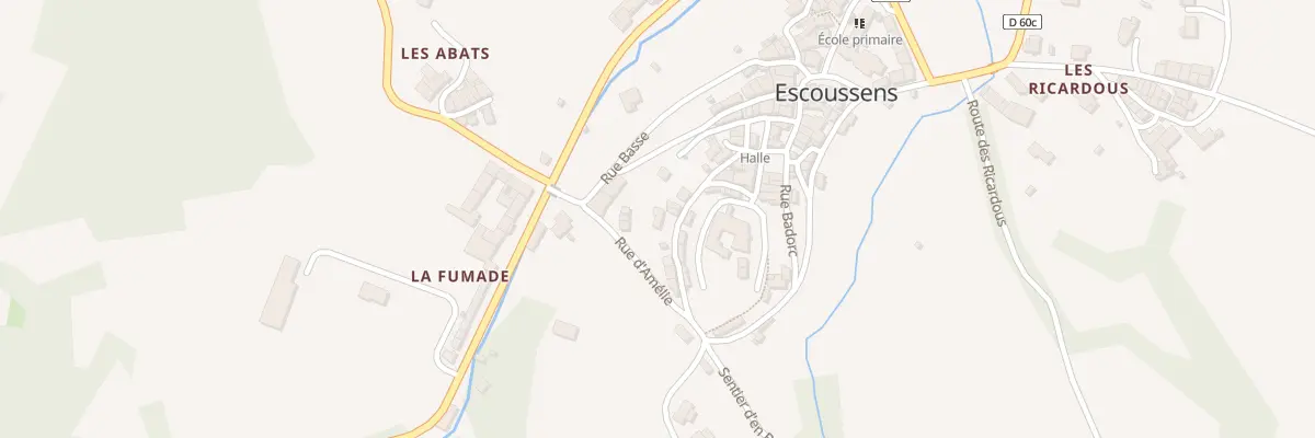 Plan du 5078 Rue sous le Chateau à Escoussens