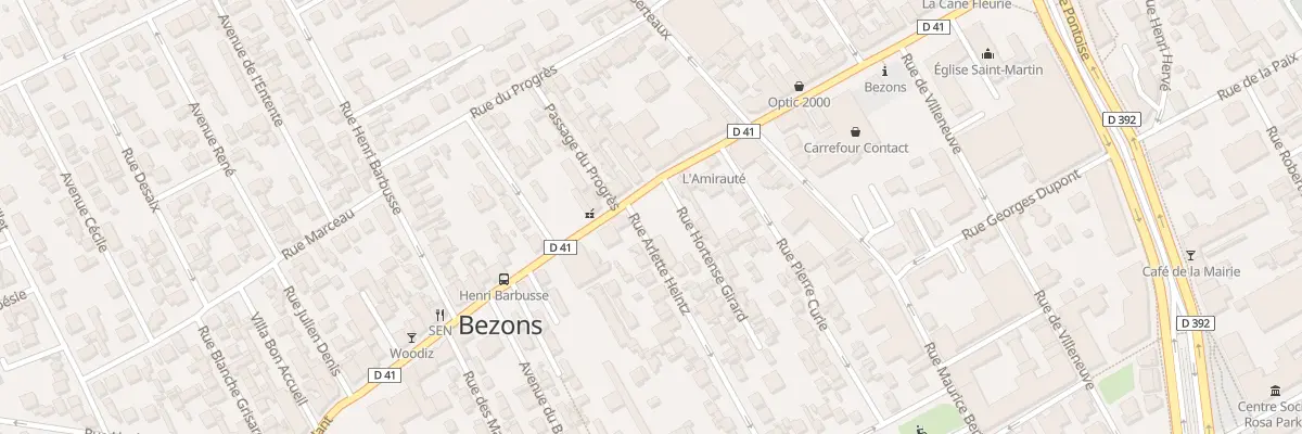Plan du 24 Rue Arlette Heintz à Bezons