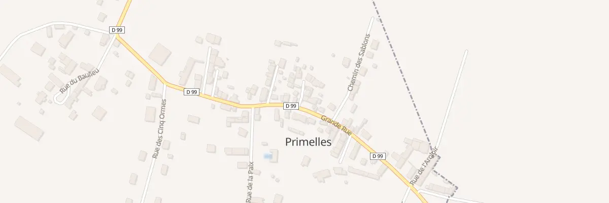 Plan du 2 Imp des Hirondelles à Primelles