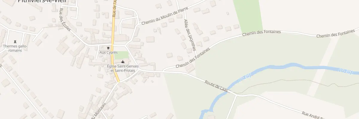 Plan du 5 Che des Fontaines à Pithiviers-le-Vieil