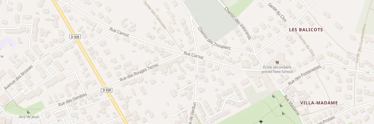 Plan du 11 Rue Carnot à Bessancourt