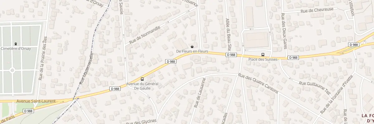 Plan du 13 Rue des 4 Cantons à Villebon-sur-Yvette