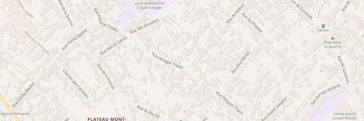 Plan du 70 Rue de Belfort à Nanterre