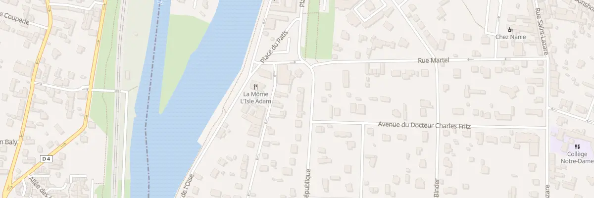 Plan du 4B Bd de la Republique à L’Isle-Adam