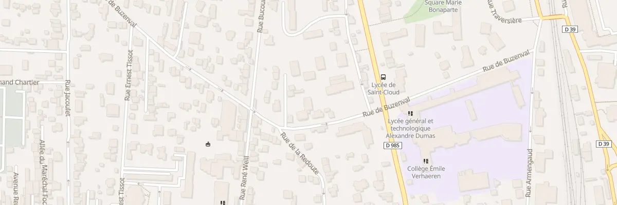 Plan du 10 Rue de Buzenval à Saint-Cloud