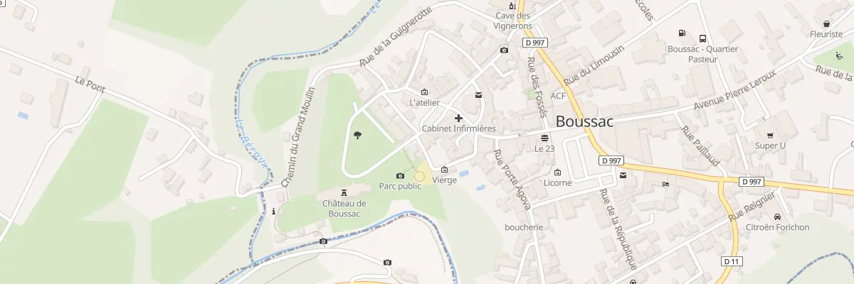 Plan du 7 Rue Jean Debrosse à Boussac