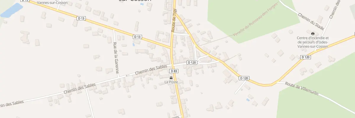 Plan du 1 Rue de l’Eglise à Vannes-sur-Cosson