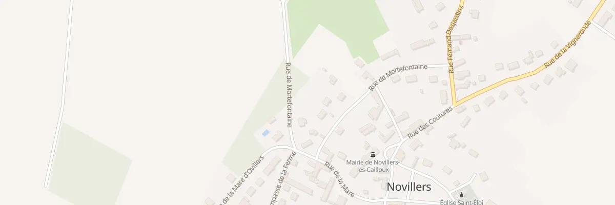 Plan du 53 Rue de Mortefontaine à Novillers