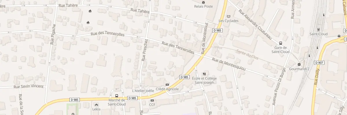 Plan du 7 Rue des Tennerolles à Saint-Cloud