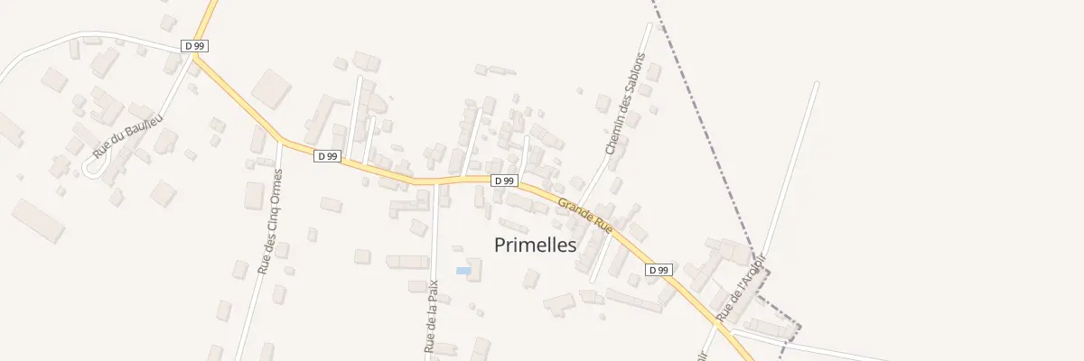 Plan du 16 Gr Grande Rue à Primelles