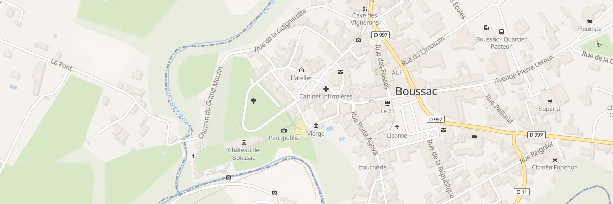 Plan du 5 Rue Jean Debrosse à Boussac